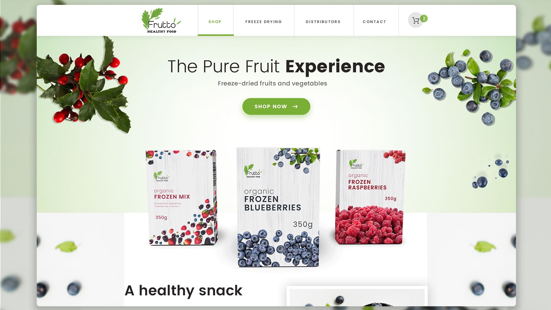 Frutto – Landing Page