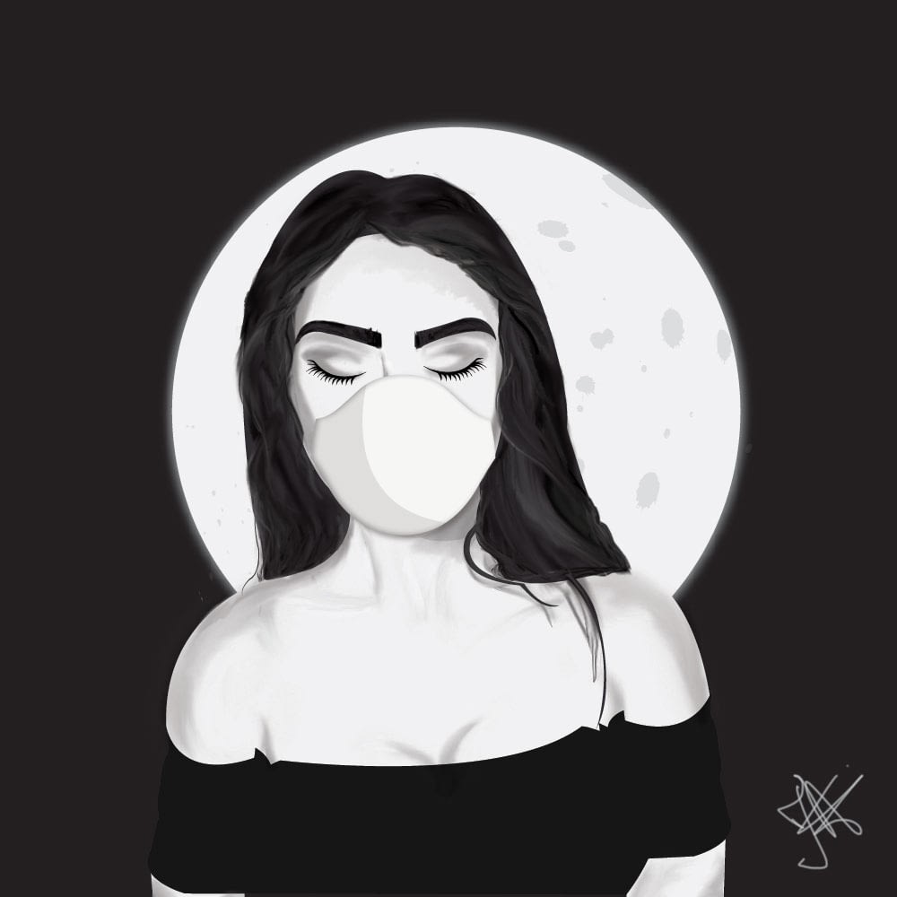 Moon Girl Illustration